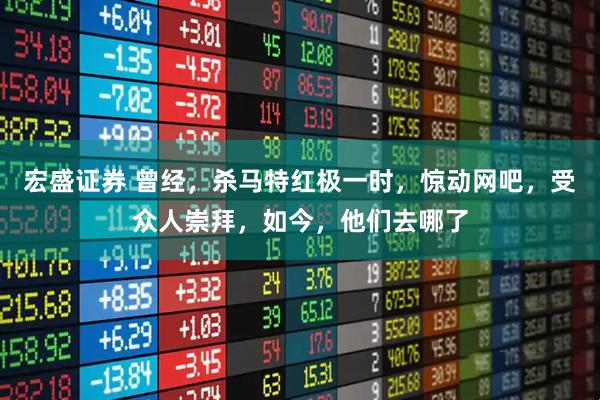 宏盛证券 曾经，杀马特红极一时，惊动网吧，受众人崇拜，如今，他们去哪了